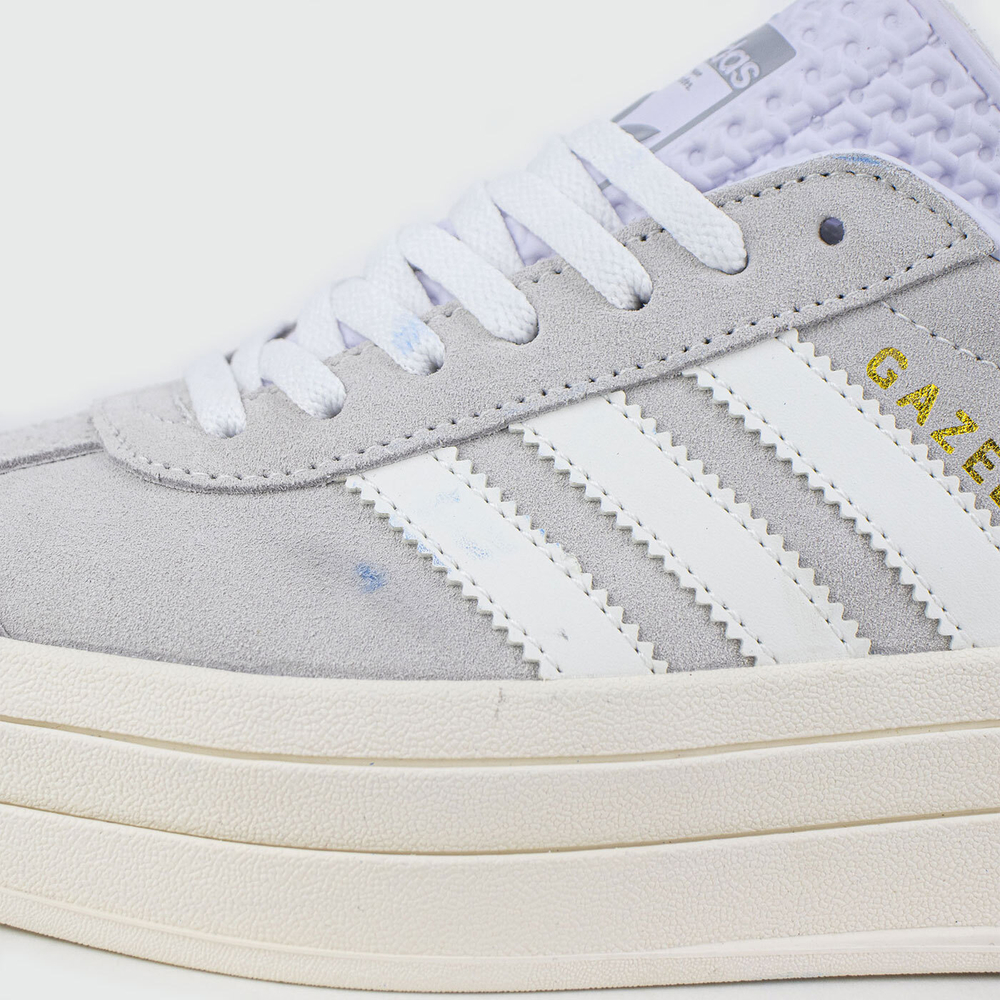 Кроссовки Adidas Gazelle Bold Grey / White Wmns