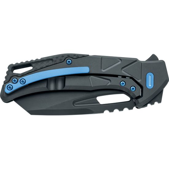 Нож Fox Knives FX-552 AL Chronos - нож складной, черн. алюм.рук-ть, клинок Magnacut, PVD