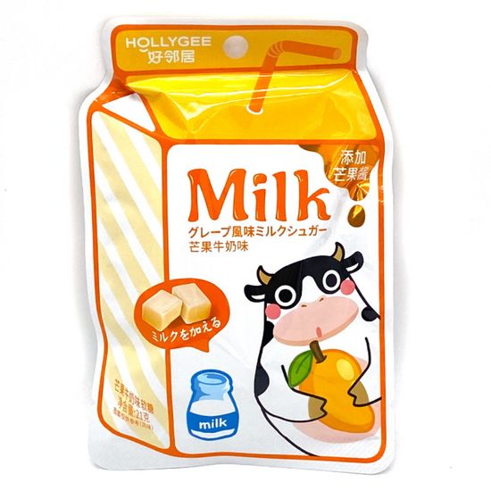 Жевательные конфеты HOLLYGEE Milk со вкусом манго, 21 г