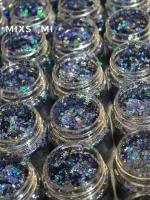 Хлопья - слюда 88807 Полуночно-чёрный голографик - для литья изделий и творчества