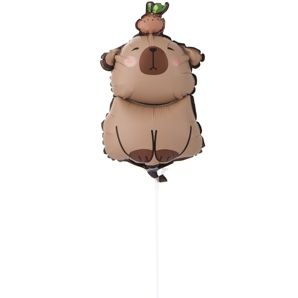 Шар Фольгированный Капибара (Коричневый)
