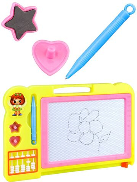 Доска магнитная для рисования 29.5*19.5см, со штампами, рисунок Ч/Б