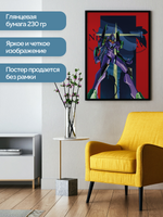 Постер плакат Ева 01 Nerv Evangelion Евангелион