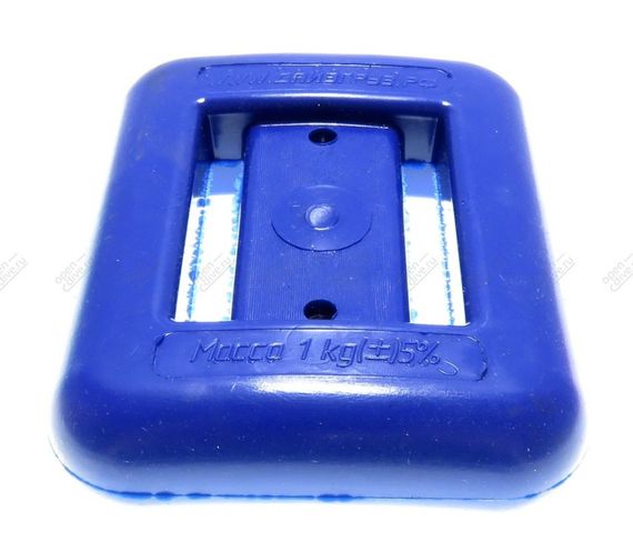 Груз ДайвГруз 1 кг в эластичной пластиковой оболочке синий