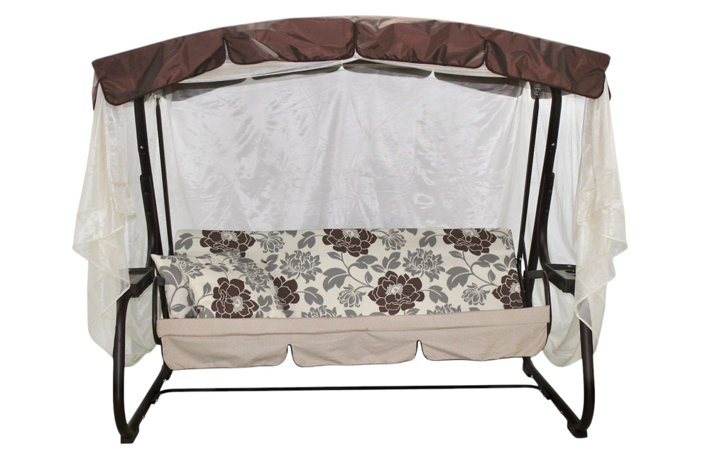 Качели садовые 3-х местные Турин меб.ткань арт.с1670