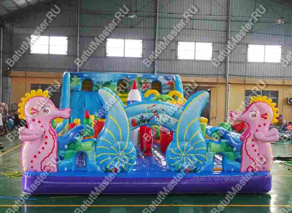 Коммерческий надувной батут "Сказочный мир" 15*7*4 м