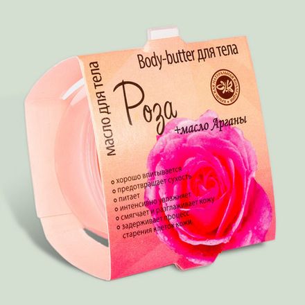 Body-butter "Роза", масло-плитка для тела
