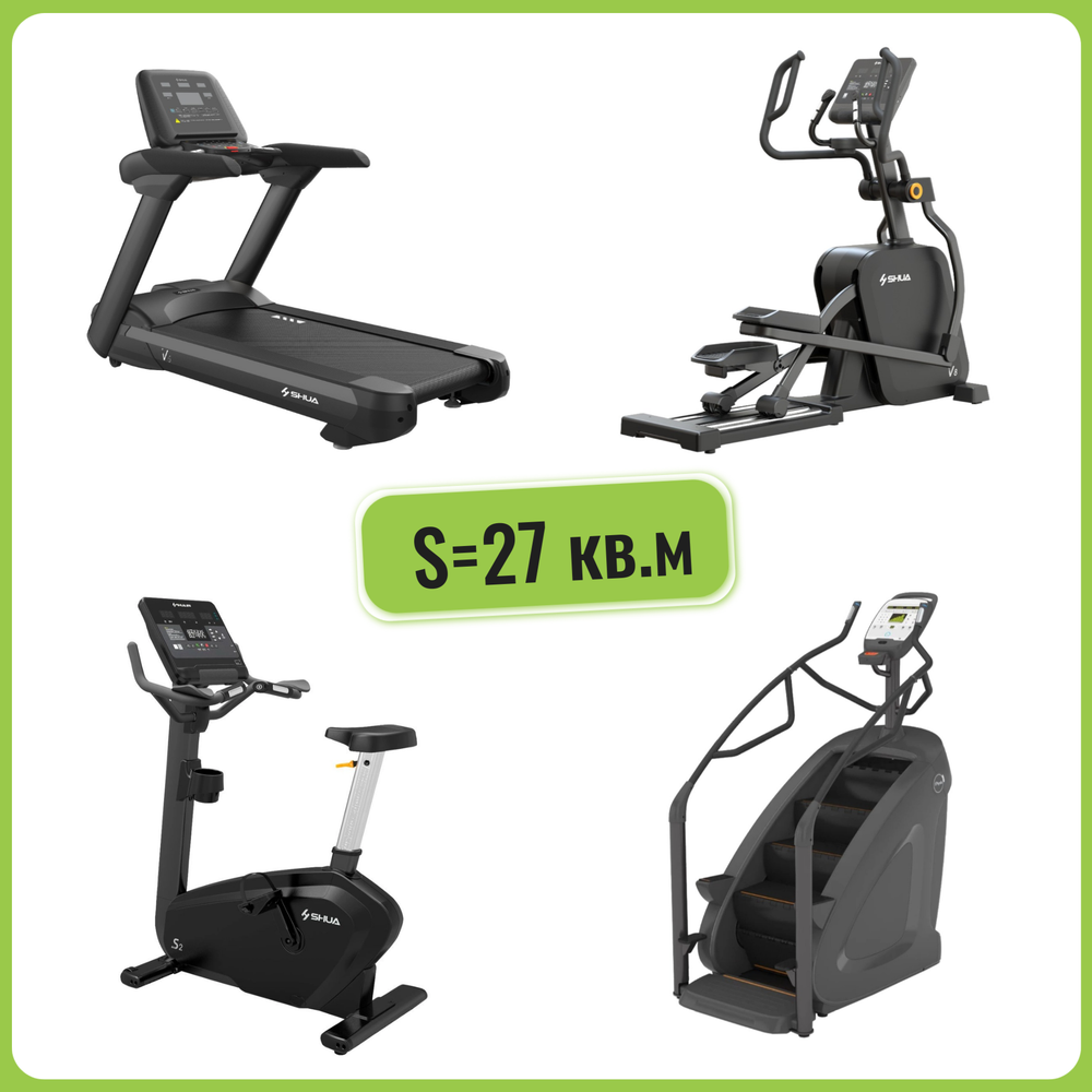 Комплект кардио тренажеров МЕДИУМ для площади 27 кв.м