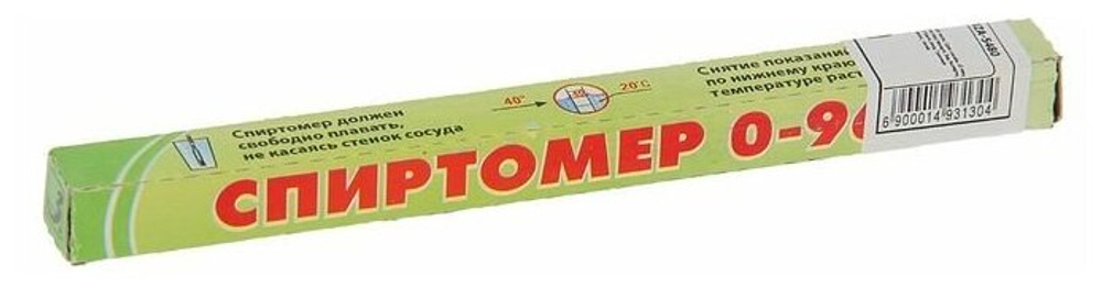 Спиртомер бытовой 14 диап. 0-96С
