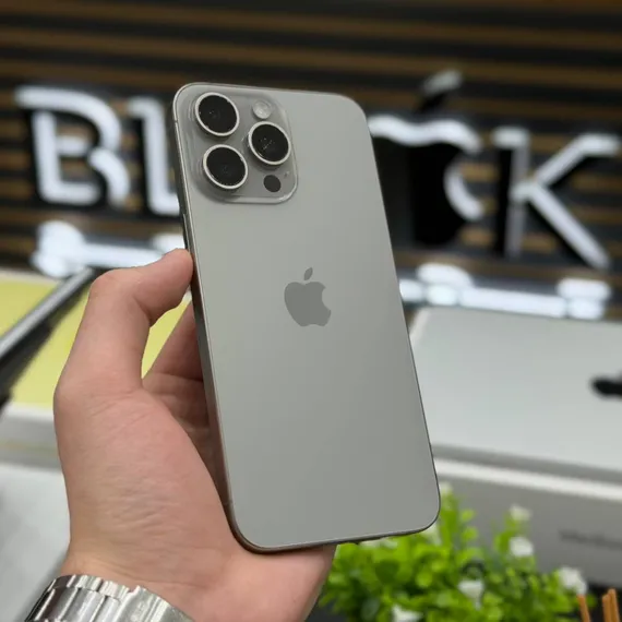 Б/У Телефон Apple IPhone 15 Pro Max 512Gb Natural Titanium 80% (HH66N25326)