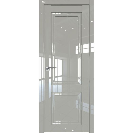 Межкомнатная дверь глянцевая Profil Doors 122L  галька люкс глухая