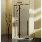 Душевая дверь Slim-N VDPH-5SN100CLB, 1000, черный, стекло прозрачное, , шт