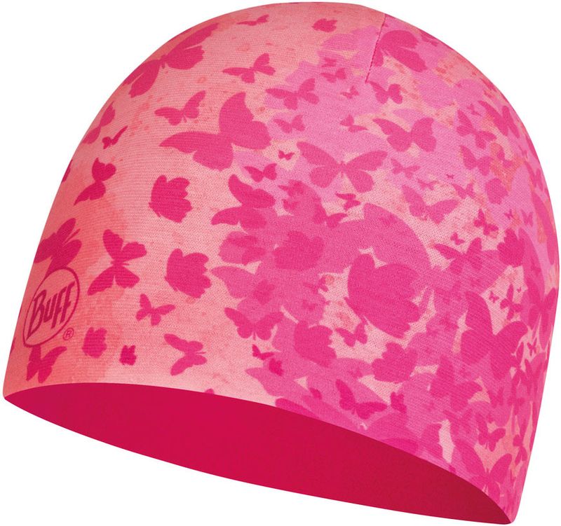 Тонкая флисовая шапочка детская Buff Hat Polar Microfiber Butterfly Pink Фото 1