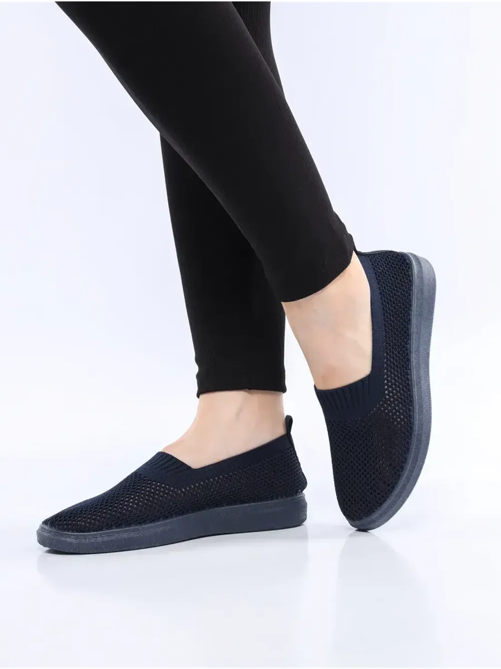 Мокасины летние текстильные