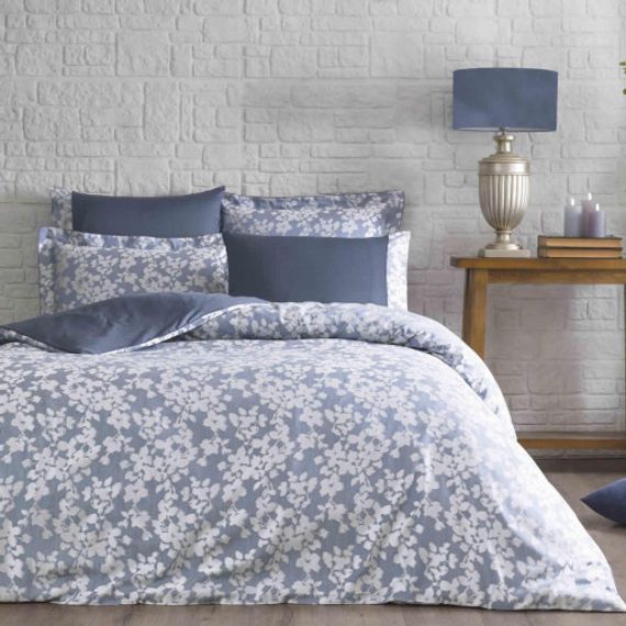 Постельное белье JACQUARD PRINTEMPS голубой  жаккард deluxe TIVOLYO HOME Турция