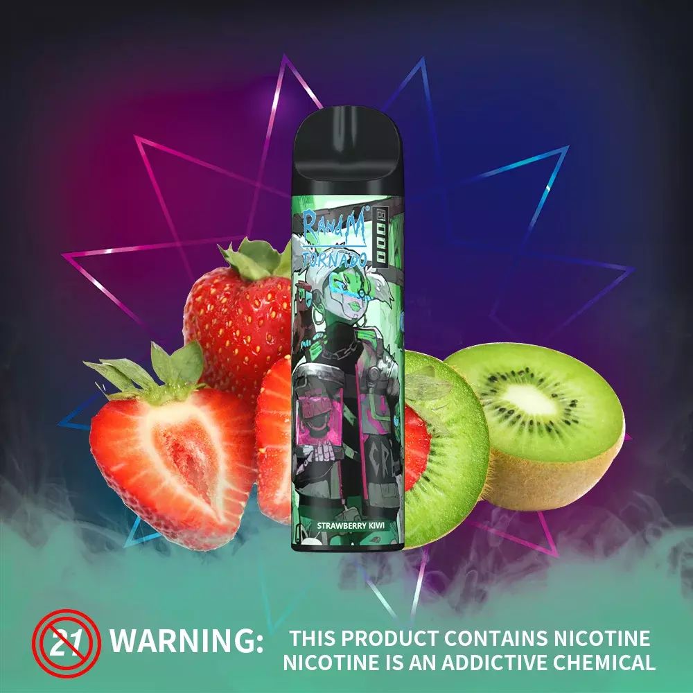 RandM Tornado 8000 - Strawberry Kiwi (5% nic)