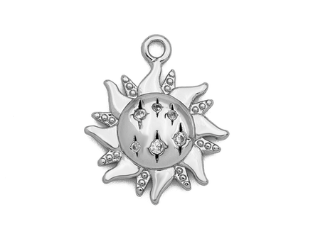 Подвеска "Солнце" 16мм, со стразами