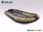 Лодка надувная моторная solar-430 super jet tunnel