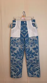 Брюки Soeurs Sea Blue Trousers цвета морской волны