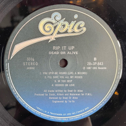 Винтажная виниловая пластинка LP Dead Or Alive Rip It Up (Japan 1987) (Obi)