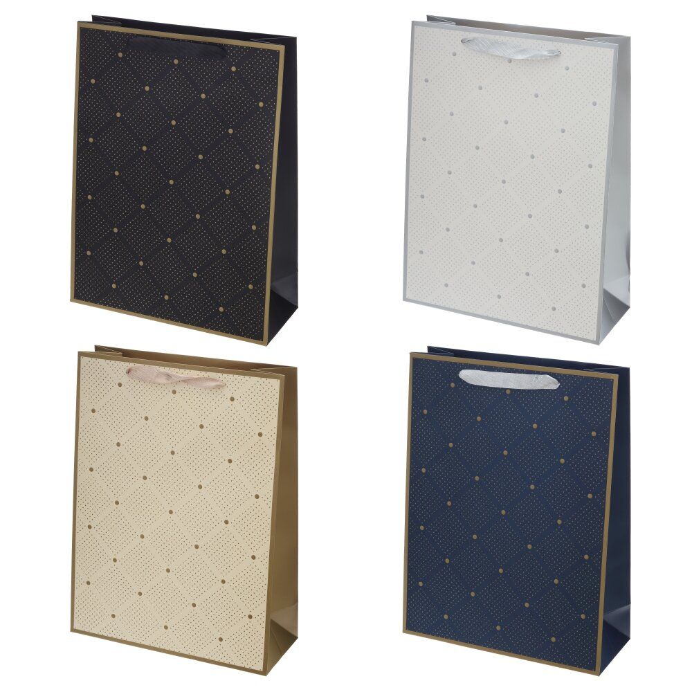 GAEM Пакет подарочный (бумага 230г/м2, блок микс 12шт), L30 W12 H40 см, 4в.