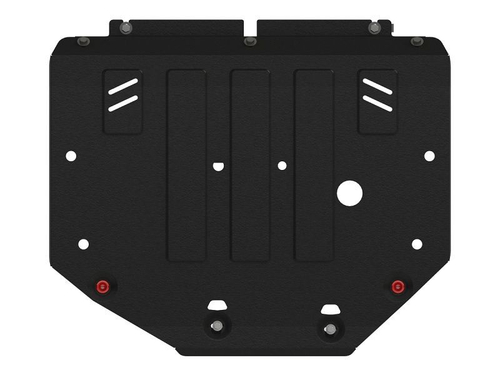 Защита картера двигателя, КПП (2 мм, сталь) для Chery Tiggo 8 2020-2024 (V = 2.0T CVT), Chery Tiggo 4 2019-2023 Sheriff.28.4598