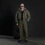 Высококачественная мужская куртка-бомбер оверсайз в стиле ретро с металлическими пряжками-замками, укороченная, для мужчин