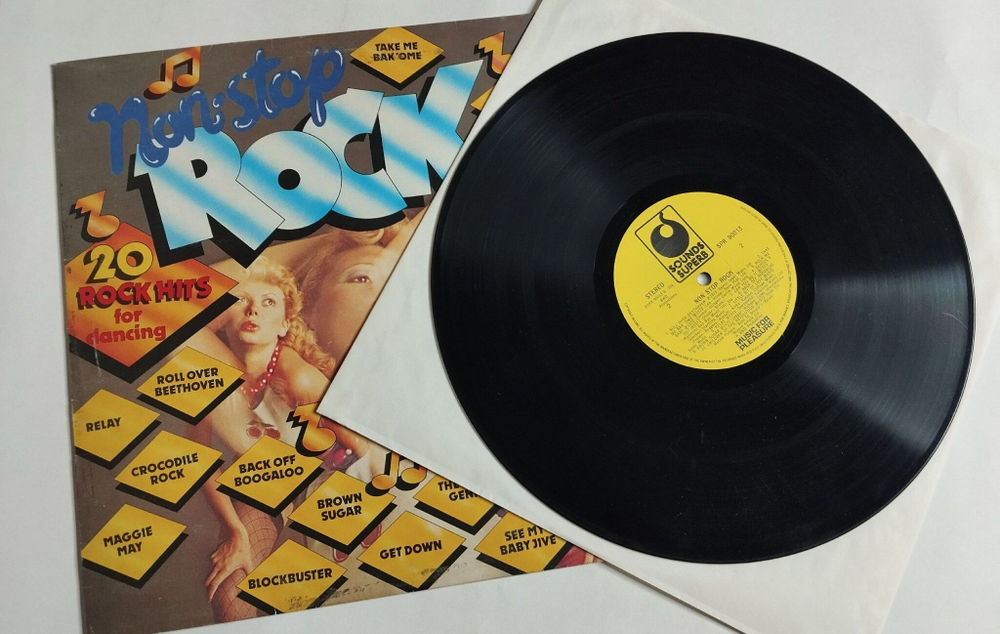 Винтажная виниловая пластинка LP Сборник Non Stop Rock (UK 1973)