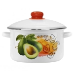 Кастрюля эмалированная 4л «Авокадо» 01-Б1614/4
