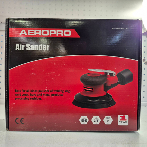 AP7336 / Пневматическая эксцентриковая шлифовальная машинка для авто, дерева, штукатурки и металла 125мм AeroPro AP7336 W/6"