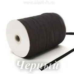 Бархатная бельевая резинка, Чёрная, ширина 10 мм