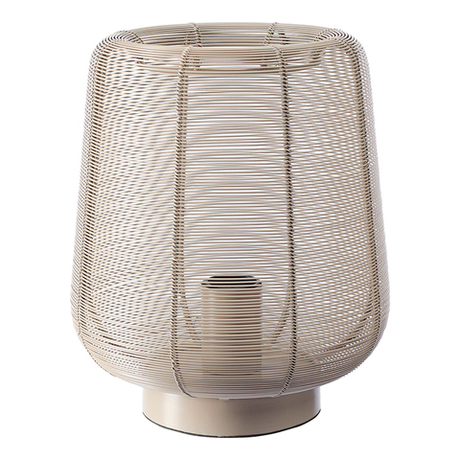 Лампа настольная Vinger, 22х26 см, бежевая