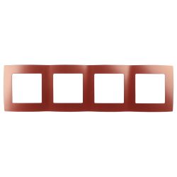 12-5004-24 ЭРА Рамка на 4 поста, Эра12, охра | Эра 12 Охра