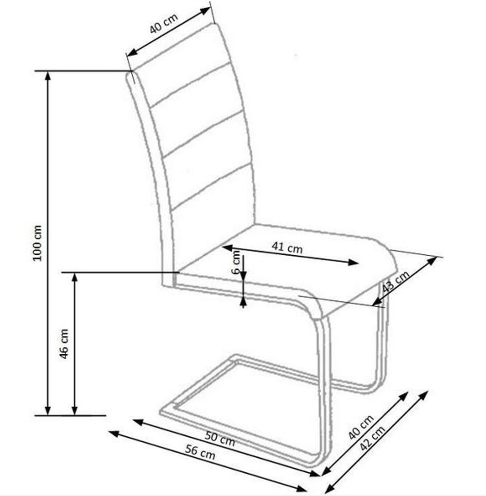 Стул HALMAR K85 т.крем/хром