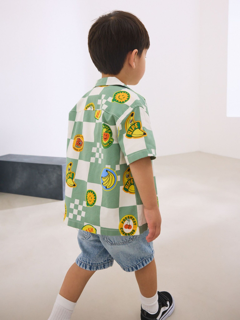 Рубашка с коротким рукавом и футболка в комплекте для мальчика Next AB6-482, Белый, Мятный