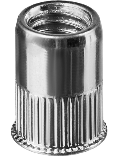 KRAFTOOL Nut-R, М6, уменьш. бортик, 500 шт, резьбовые заклепки стальные с насечками (311708-06)