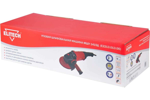 Угловая шлифмашина ELITECH МШУ 1415Д E2213.013.00 200324