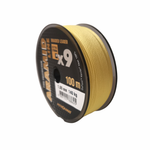 Шнур кевларовый Aramid Line X9 1,00 мм., 140 кг, 100 м, жёлтый