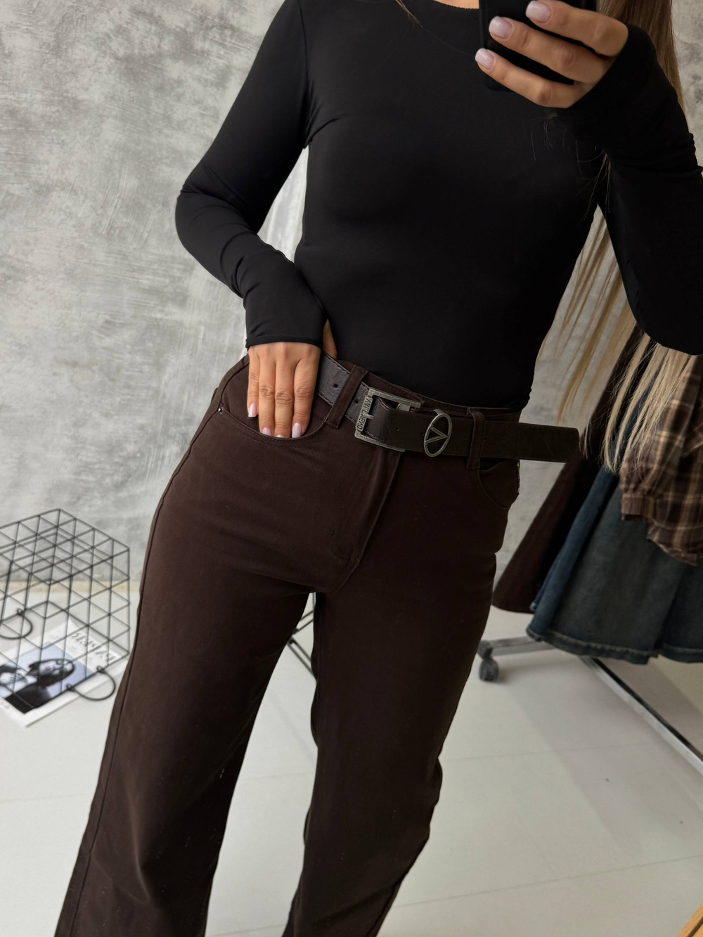 Брюки джинсовые жен. 73277-3 шок.