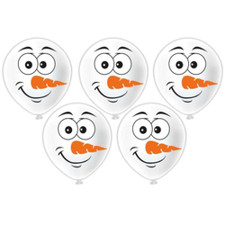 Шар с рисунком Снеговик