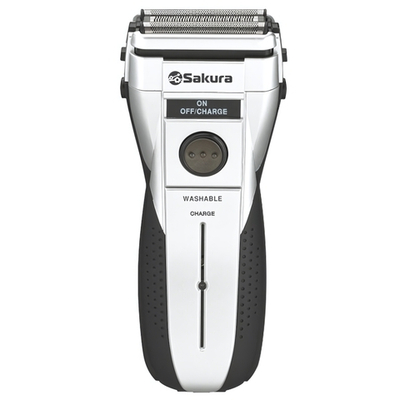 Бритва электрическая 3 подвижных сетки, влажное бритьё, триммер, работает от аккумулятора