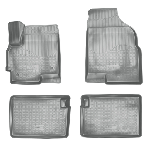 Ковры в салон Norplast/Unidec для Chery Tiggo 5 в кузове T21 (2014-), Серый, арт.NPA10-C11-705-G