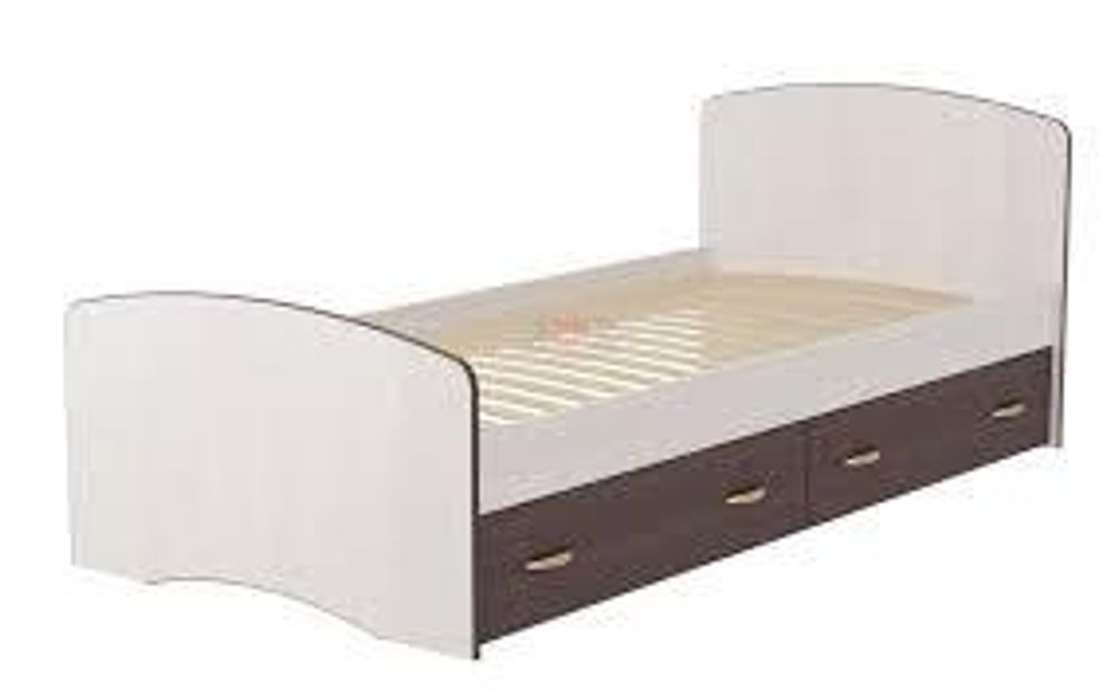 Кровать-6 одинарная с-2мя выкатными ящик 900*2000