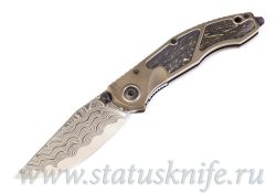 Нож CKF Sokosha One-Off (дамаск с травлением, желтый карбон)фотография - 2