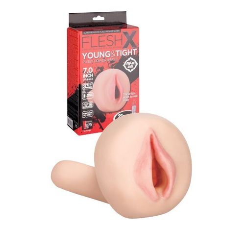 Мастурбатор-вагина Dream Toys RealStuff Young & Tight, вибрация, 17 см