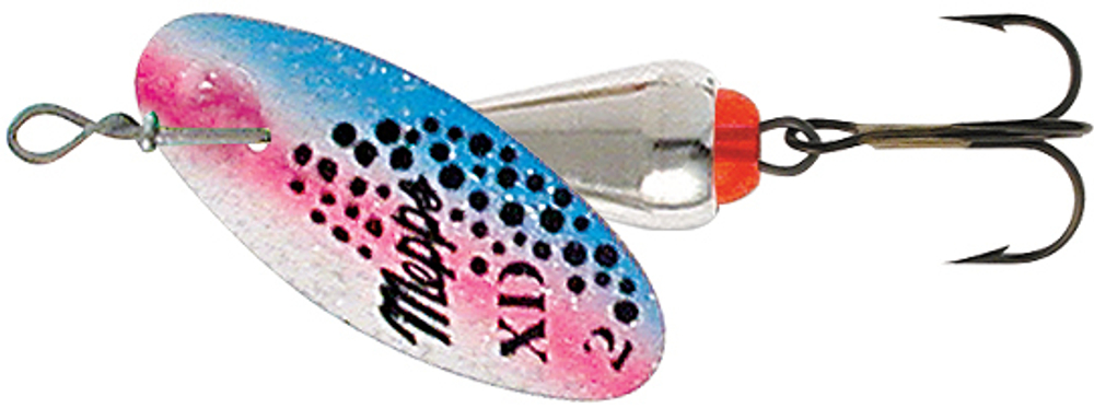 Блесна вращающаяся Mepps XD TRI FLUO, 3, SILVER/Rainbo