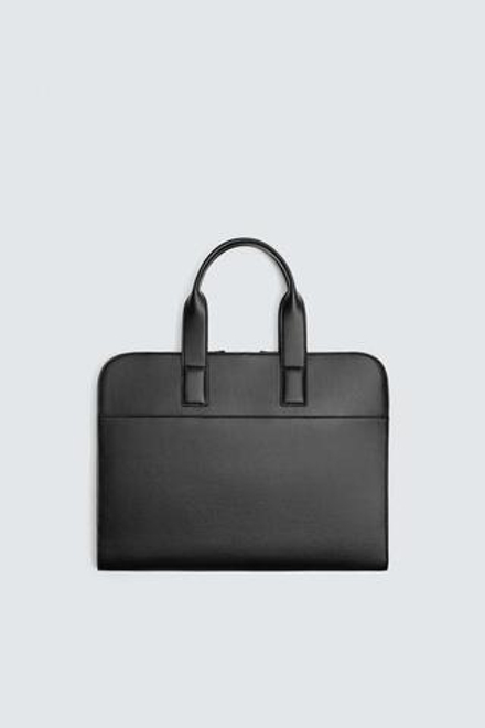 ZARA ОДНОТОННЫЙ ПОРТФЕЛЬ, ЧЕРНЫЙ