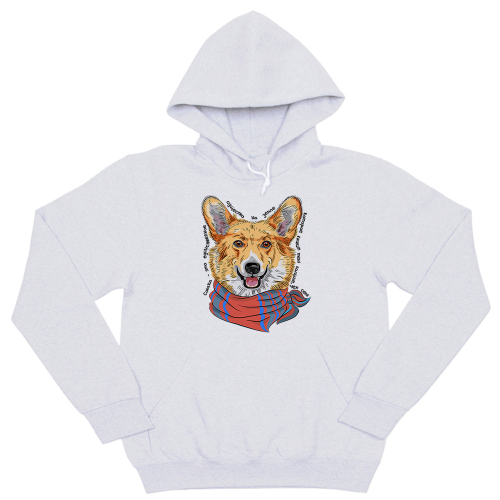 Толстовка "Корги любит тебя больше себя"