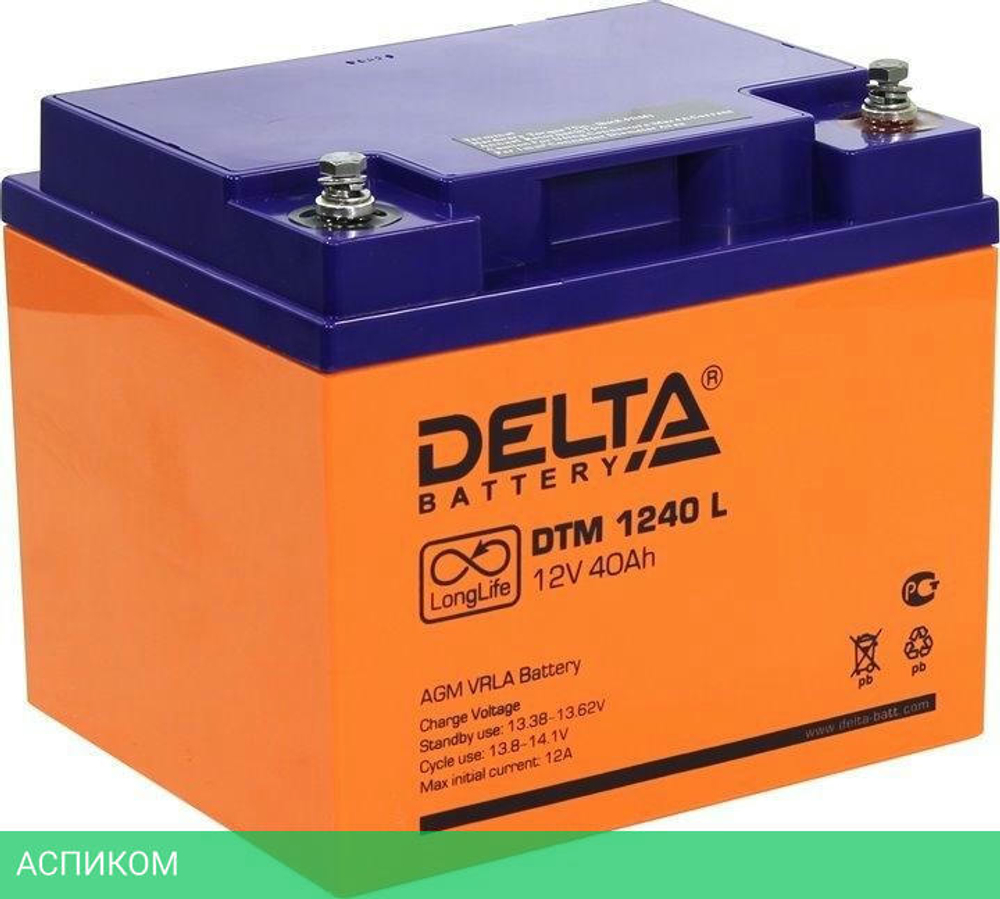 Аккумулятор для ИБП Delta DTM 1240L