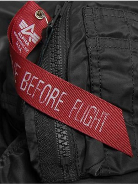 Куртка короткая зимняя Alpha N-2B Flight Jacket (черная - black)